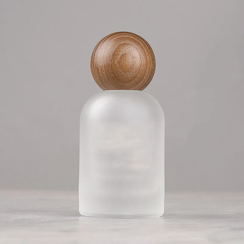 10pcs 30/50ml Frosted Glass Perfume Bottles – Refillable Screw Wooden Lid Atomizer Containers, Fine Mist Spray Dispensers for Fragrance, Essential Oils, Cosmetic Liquids, Travel or DIY Storage - 图片 11