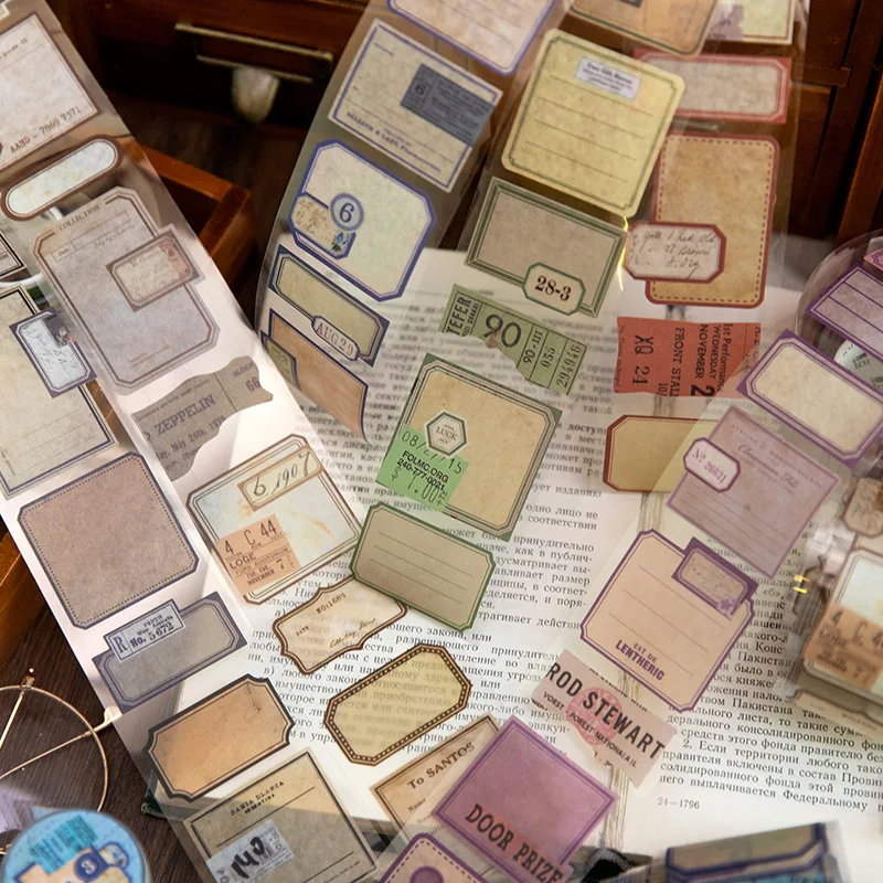 2m Decorative Washi Tape Roll for Scrapbooking, Stickers & Label Markers, Adhesive DIY Journal Tape for Diary Album & Crafts, Handmade Decorative Masking Tape for Junk Journal and Art Projects - 图片 2