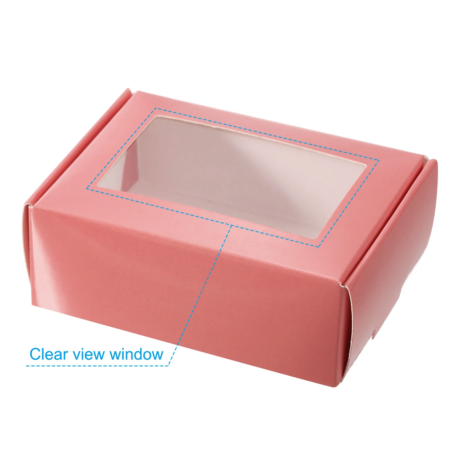 30-Pack Mini Rectangular Paper Soap Boxes with Clear Window for Handmade Soaps, Jewelry, or Small Gifts, 3.5"x2.5"x1", Pink Blue Golden, DIY Personalized Packaging, Birthday Party, Wedding, Holiday Gift, Recyclable Eco-Friendly Storage Cartons - 图片 5
