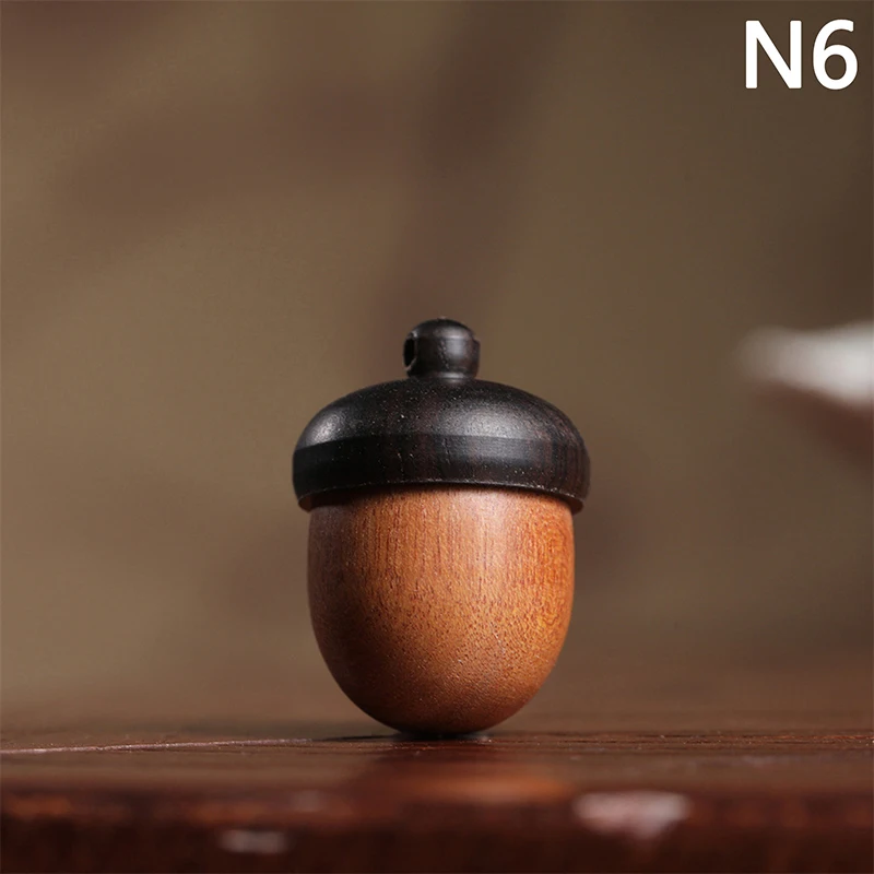 1Pc Natural Wood Lotus Shape Mini Perfume Aroma Diffuser Bottle with Expandable Sandalwood, Portable Wooden Jar, Hanging Pomander Container for Car, Room, DIY Essential Oil, Travel - 图片 13