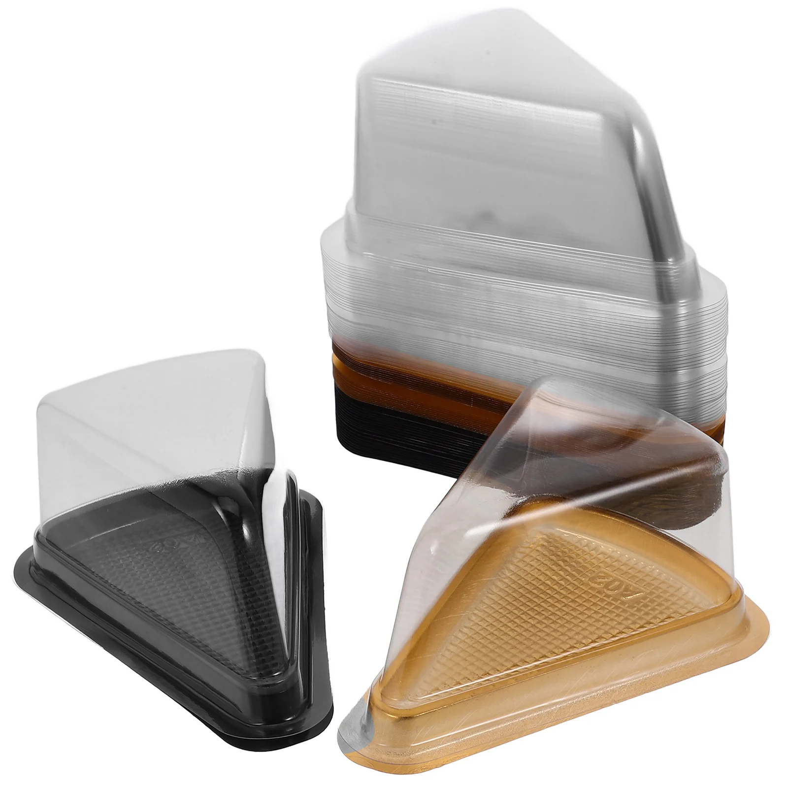 40 Pack Clear Triangular Cake Boxes – Disposable Plastic Dessert Containers with Transparent Lid for Pastry, Cheesecake, Pie, and Kitchen Bakery Food Packaging 40 Pack Clear Triangular Cake Boxes – Disposable Plastic Dessert Containers with Transparent Lid for Pastry, Cheesecake, Pie, and Kitchen Bakery Food Packaging 1