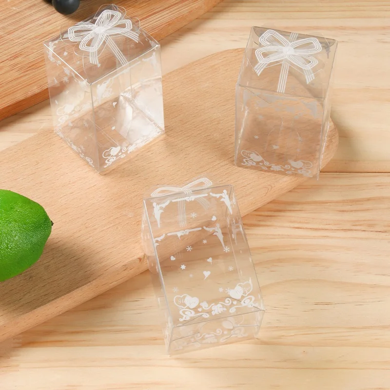 10pcs Transparent PVC Packing Boxes for Birthday, Wedding, Valentine, and Party Favors, Chocolate Cake Packaging Gift Boxes for Desserts, Birthday Party Supplies and Gift Presentation 7