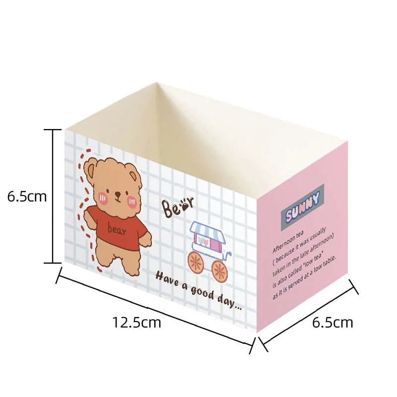 50pcs Disposable Food Packaging Boxes, Paper Sandwich, Toast, Burger, Cake Takeaway Containers, Wrapping Boxes for Breakfast, Lunch, Party, Wedding, Birthday, Anniversary, Restaurant, Bakery Use - 图片 13