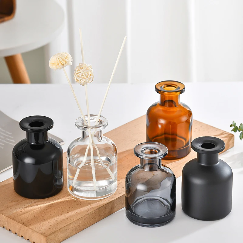 1Pcs 50ml Glass Home Fragrance Diffuser Bottle with Thickened Base, Ideal for Essential Oil, Reed Diffuser, Aromatherapy, DIY Liquid Container, Party Gifts, Wedding and Home Decor