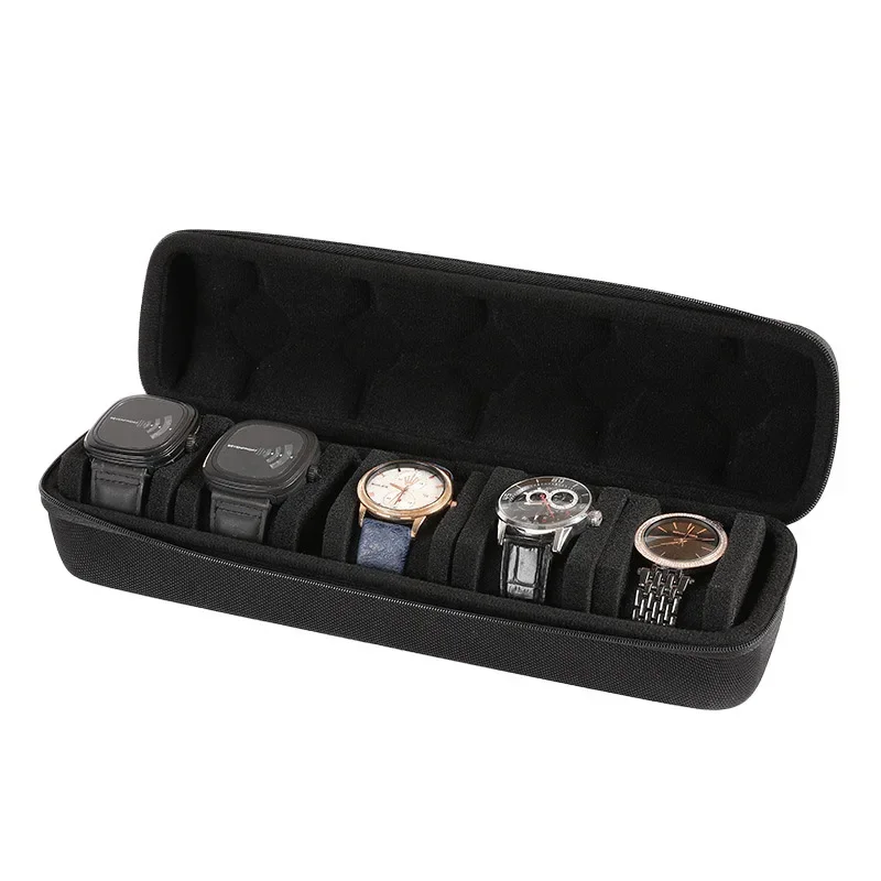 Travel Watch Organizer | Hard Travel Watch Roll Case with Detachable Pillows, 1/2/3/5/6/10 Slot Organizer for Men & Women, Protective Red Microfiber Lining, Elastic Foam Cushion for Watches up to 55mm, Compact Luxury Design for Travel, Gift-Ready Storage Case - 图片 13