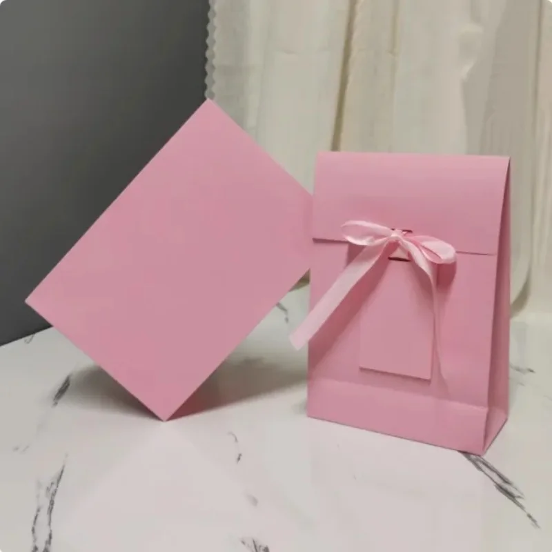 Wholesale 500pcs Custom Logo Ribbon Gift Boxes – Luxury Foldable Paper Packaging for Banquets, Weddings, and Premium Events – Matte or Glossy Coated Cardboard Box for Special Occasions - 图片 6