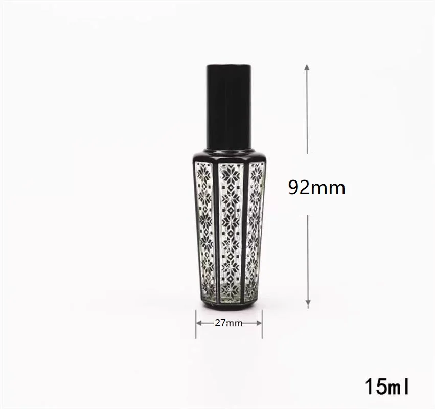 15ml Refillable Glass Perfume Spray Bottle – Portable Travel Atomizer with Pump for Fragrance, Alcohol, Toner, or Cosmetic Liquids | Black Compact Reusable Bottle with Fine Mist Sprayer for Daily & Travel Use 10