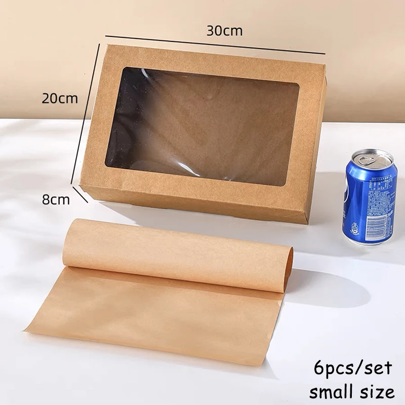 Large Capacity Disposable Packaging Boxes for Cakes, Desserts, Fruits, Picnic Treats, Outdoor Gatherings, Spring Outing, Hotels, Afternoon Tea, Lattice Design Cardboard Containers with Lid, Food-Grade Corrugated Paper, Multi-Size Options - 图片 27