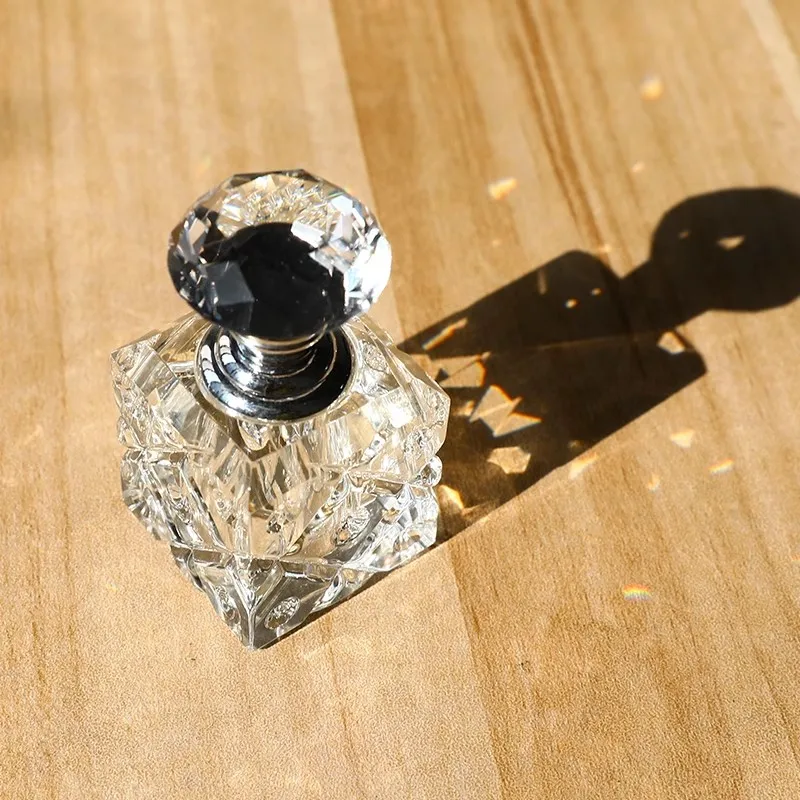 2/10pcs 3ml Refillable Essential Oil Bottles – Premium Crystal Glass Containers with Glass Dropper for Attar, Perfume, Fragrance, Aromatherapy Oils, Portable Cosmetic Storage and Travel Use 1