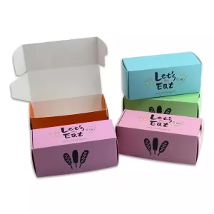 500pcs Wholesale Custom Printed Biodegradable Paper Hot Dog Packaging Boxes for Korean Corn Dog Takeaway Fast Food Snack Containers with Logo Eco-Friendly Kraft Paper Food Tray for Restaurants