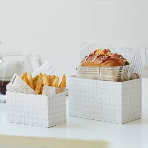 10pcs Cardboard Sandwich & Burger Packaging Boxes, Kraft Paper Food Containers for Cakes, Bread, Snacks, Sushi, Sandwiches, Fried Chicken, Steak, Takeout, Wedding Party, Eco-Friendly Meal Packaging