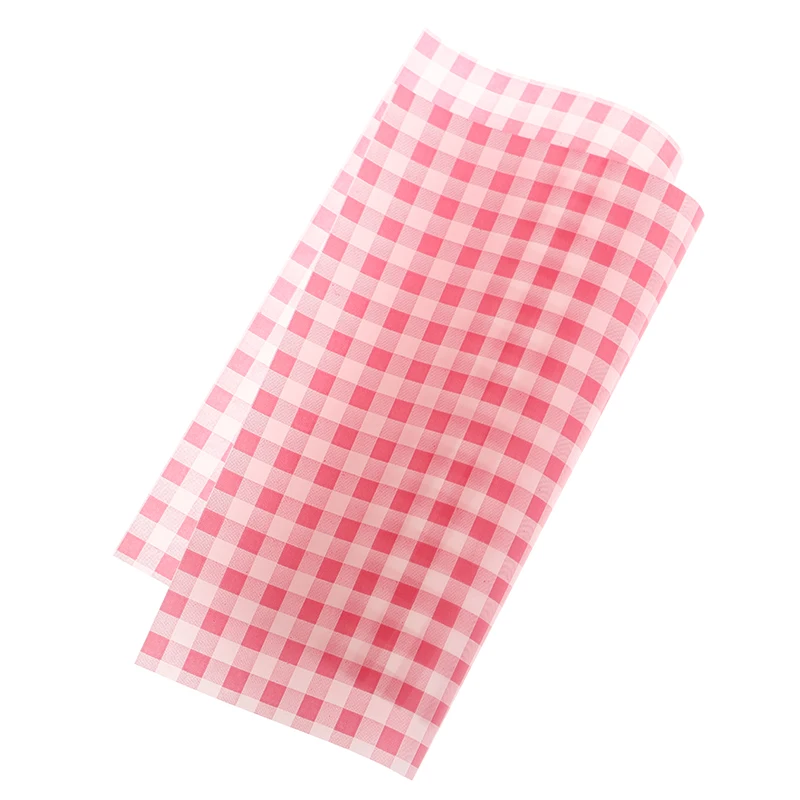 50 Sheets Greaseproof Wax Paper – Multi-Color Oil-Proof Food Wrapping Sheets for Sandwich, Burger, Fries, Bread, Macarons, Pizza, Desserts – Baking & Kitchen Packaging Supplies 50pcs 32