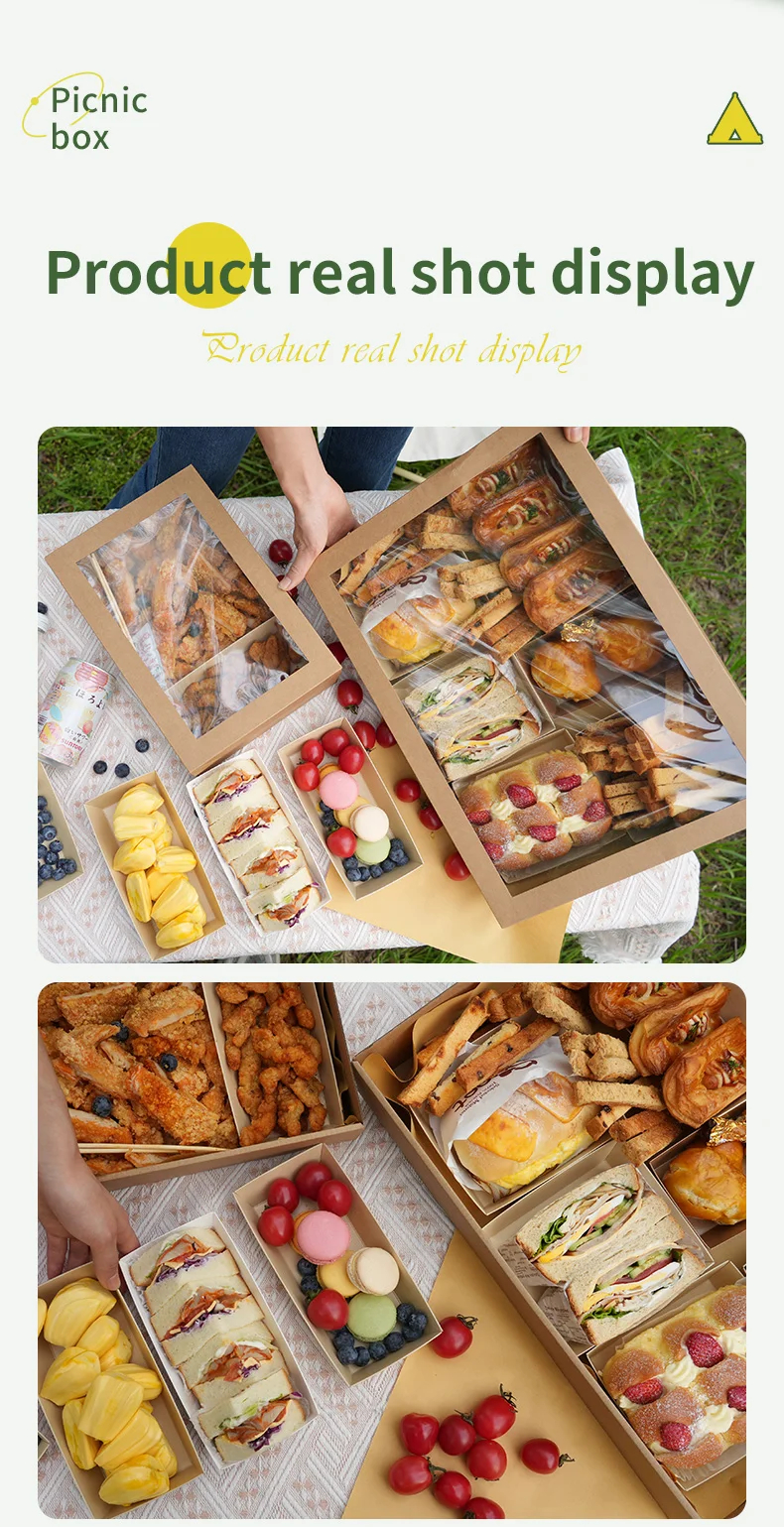 2 Pack Kraft Paper Cake Boxes with Clear Window – Dessert, Fruit & Food Containers with Handles for Picnic, Party, Bakery, Takeout & Kitchen Use – Eco-Friendly Recyclable Packaging Boxes 2 Pack Kraft Paper Cake Boxes with Clear Window – Dessert, Fruit & Food Containers with Handles for Picnic, Party, Bakery, Takeout & Kitchen Use – Eco-Friendly Recyclable Packaging Boxes