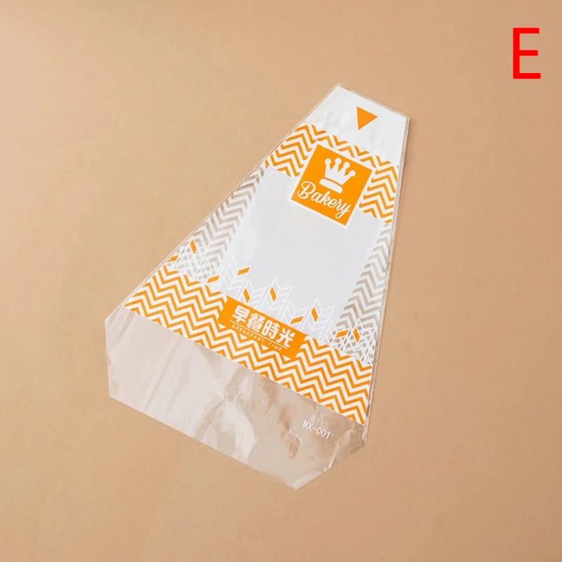 100 Pieces Transparent Anti-Fog Disposable Triangle Sandwich Bags 17.5x23.5cm for Sandwiches, Toast, Burgers, Cake & Bread Packaging, Easy Tear, Food-Safe, Lightweight & Practical for Home & Commercial Use - 图片 10