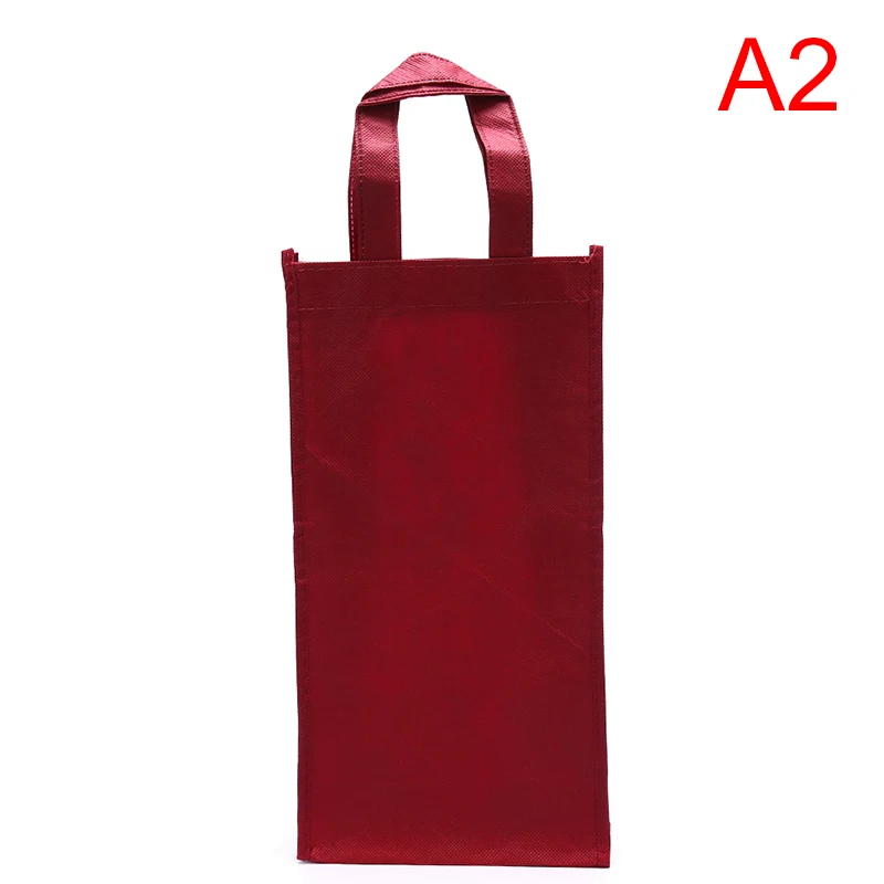 Creative Paper Gift Bags for Red Wine Bottles with String Handle, Reusable Durable Wine Bottle Packaging Bags, Elegant Party, Birthday, Wedding, Holiday Gift Packaging, Black/Red Color - 图片 9