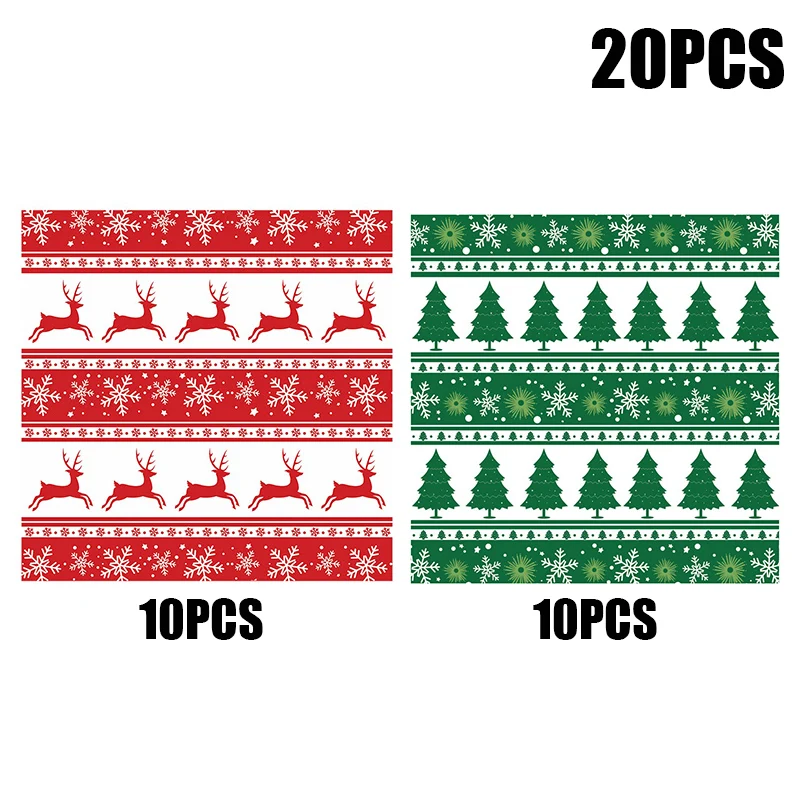 20pcs Christmas-Themed Greaseproof Deli Paper Sheets for Sandwiches, Burgers, Fries, and Snacks – Food-Grade Eco-Friendly Basket Liners for Holiday Parties, Baking, and Festive Food Presentation - 图片 12