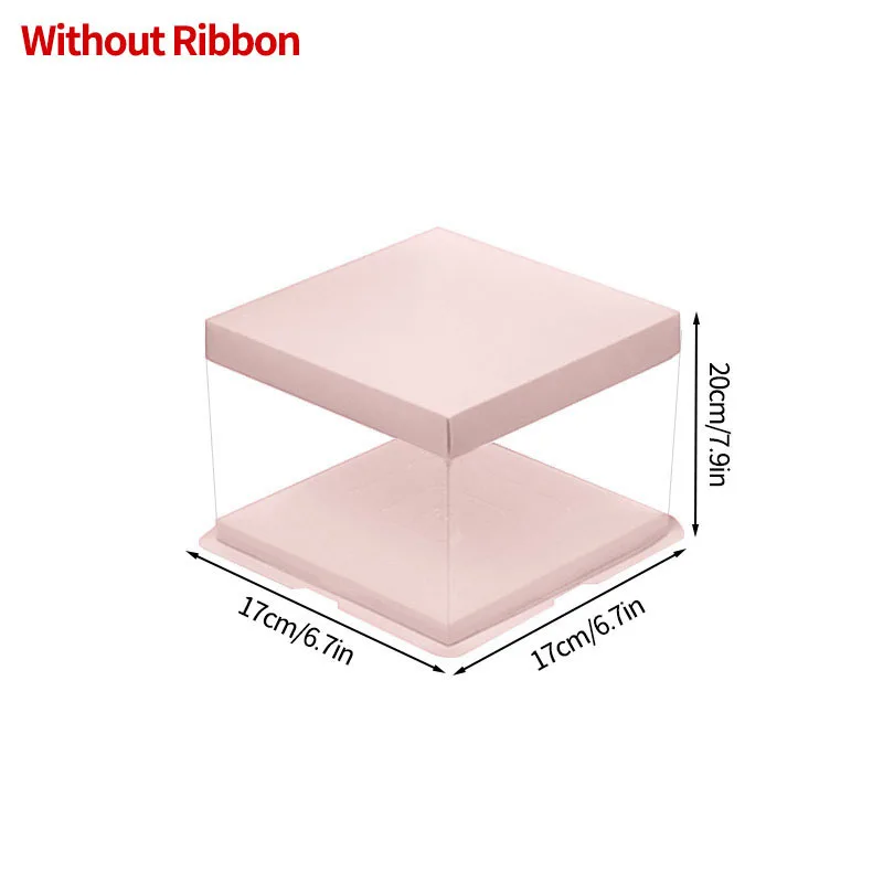Transparent Cake Packing Box with Handle, High-Capacity Clear Cupcake and Dessert Gift Boxes for Birthday, Wedding, Baby Shower Party Packaging - 图片 16