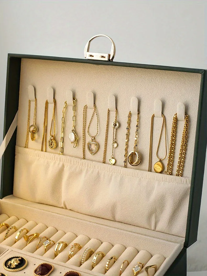 1PC Jewelry Storage Box | Necklace Earrings Organizer Case | Elegant Jewelry Gift Box Packaging | Ideal Choice for Wedding Birthday Valentine’s Day Gift Packaging Display 4