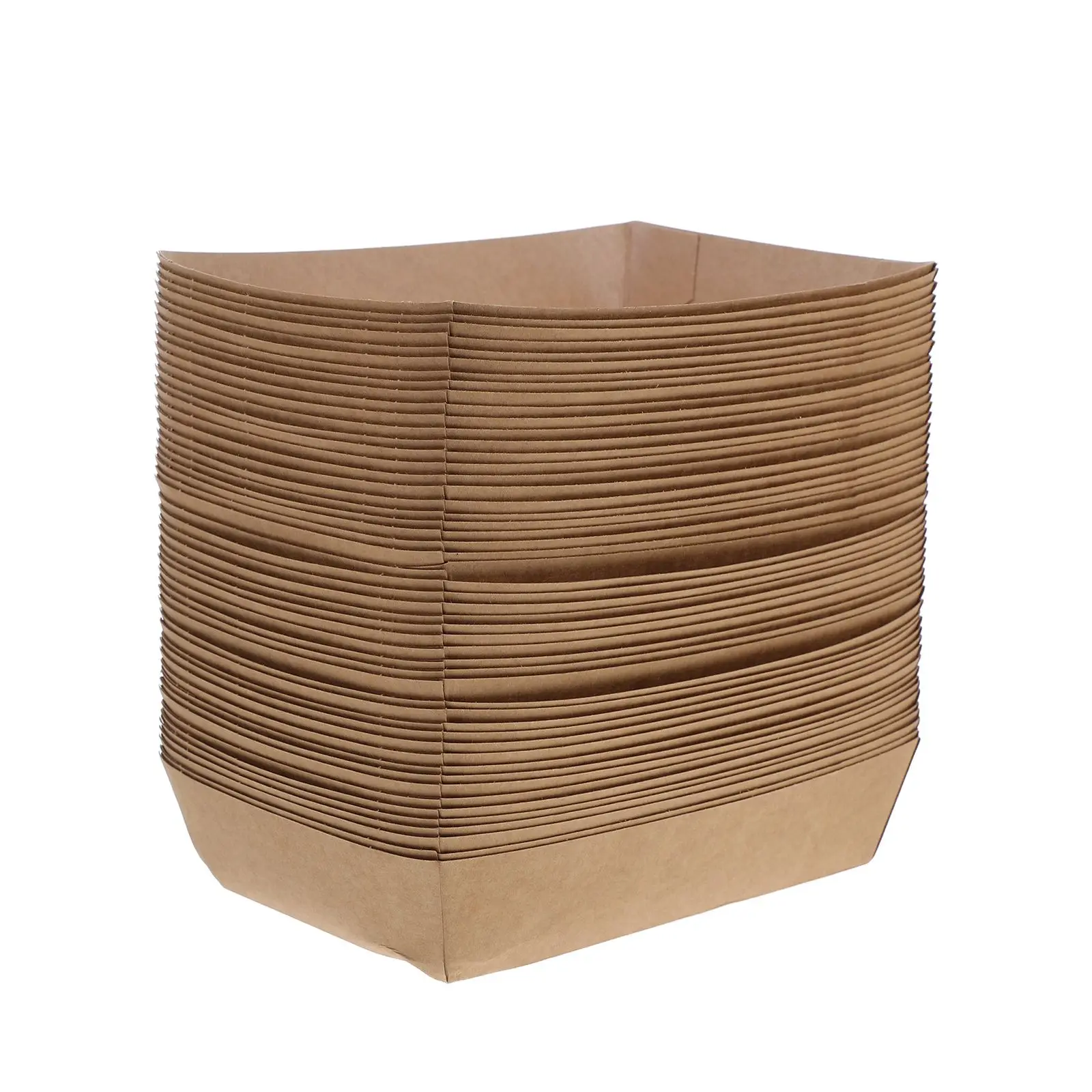 50pcs Disposable Paper Sandwich and Hot Dog Boxes, Kraft Food Boat Trays for Takeout, Picnic, BBQ, Fried Foods, and Party Snacks 7