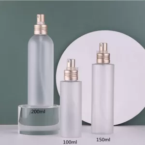 100/150/200ml Refillable PET Spray Bottles – Frosted Plastic Atomizer Containers with Fine Mist Pump, Travel-Friendly Perfume, Cosmetic, and Disinfection Spray Bottles for Home, Salon, or DIY Use