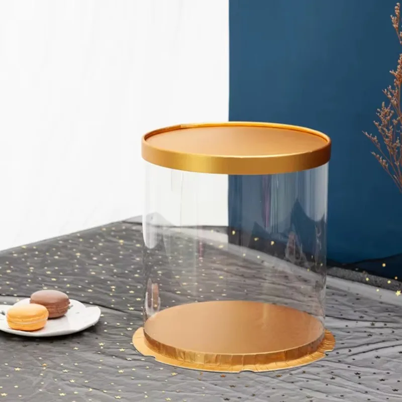 PVC Clear Round Cake Box with Transparent Dome Lid, Food-Safe Plastic Cake Container for Birthdays, Weddings, Parties, Desserts, Cupcakes, and Mini Cakes, Display and Gift Packaging - 图片 10