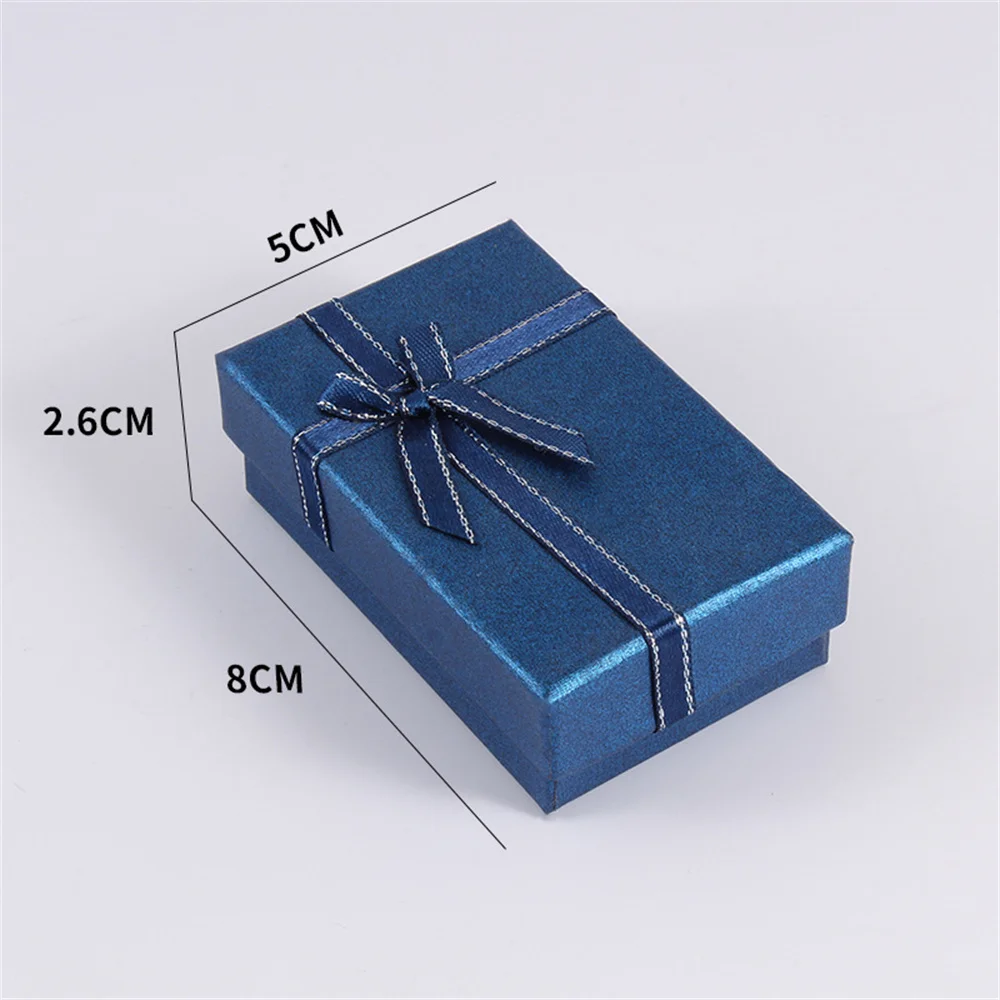 Bowknot Jewelry Packaging Box for Wedding Engagement, Elegant Paper Cardboard Gift Case for Ring Earrings Necklace Bracelet, Small Bow Shape Jewelry Storage Organizer Box for Romantic Gift Wrapping 10