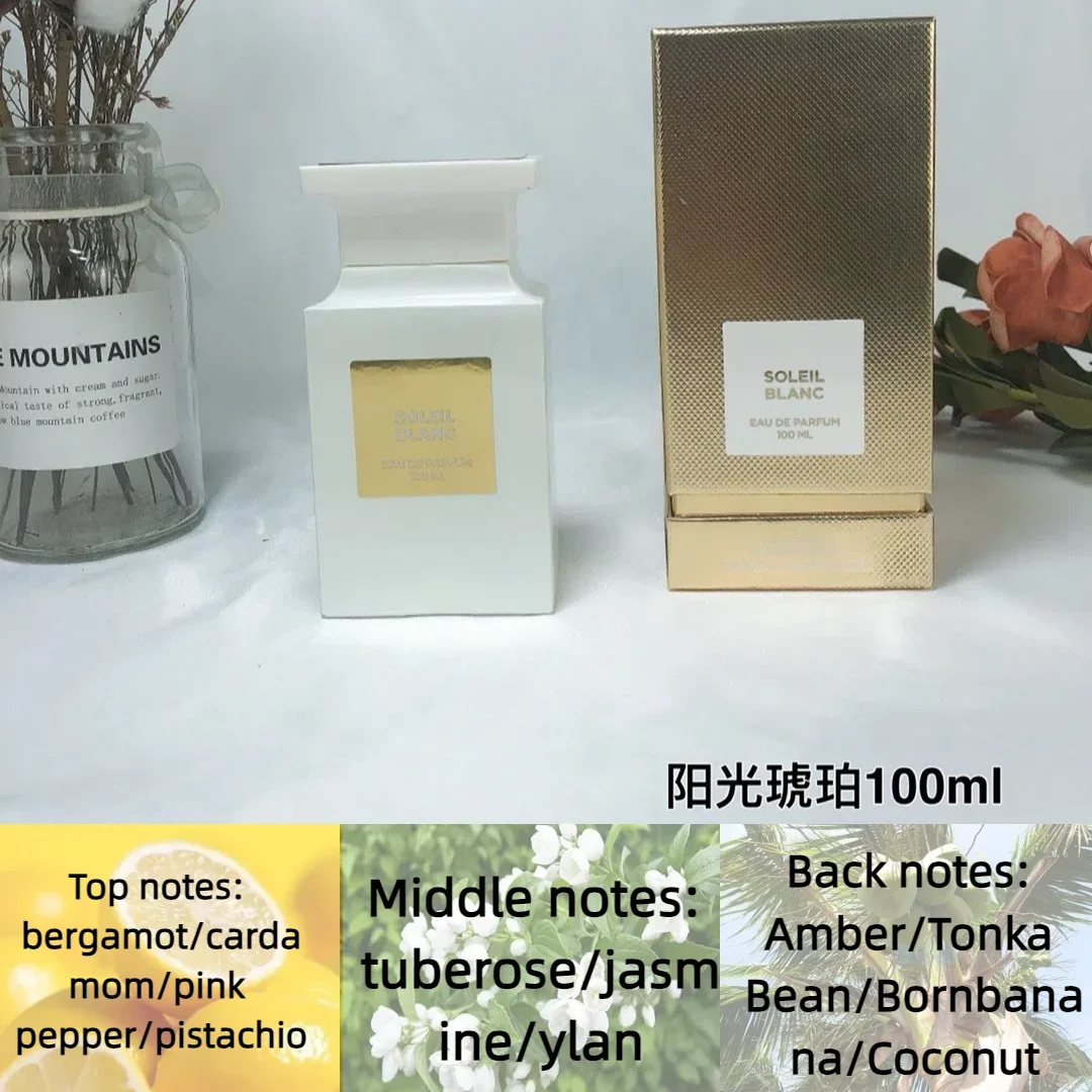 100ML Original Perfume Bottle Set for Women and Men with Fine Mist Spray and Luxury Gift Box, Multiple Materials Including Glass, Acrylic, PET or Metal, Wood Rose Cherry Floral Fragrance, Long-Lasting Unisex Eau De Parfum 2