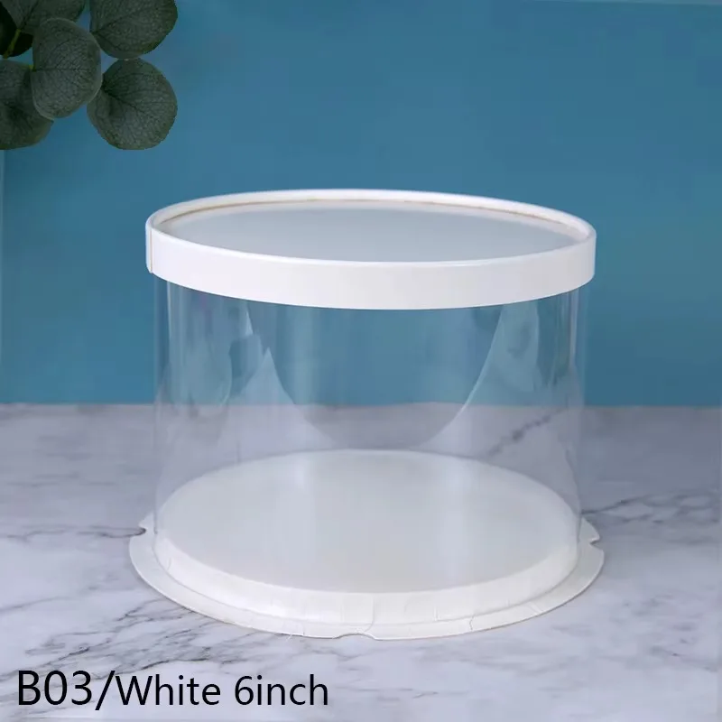 PVC Clear Round Cake Box with Transparent Dome Lid, Food-Safe Plastic Cake Container for Birthdays, Weddings, Parties, Desserts, Cupcakes, and Mini Cakes, Display and Gift Packaging - 图片 11