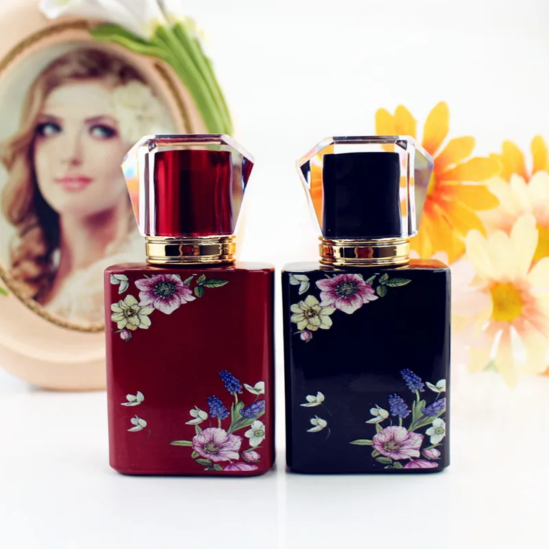 5/10PCS 50ML Square Glass Perfume Bottles, Refillable Empty Spray Containers in Black, Pink, White, or Red, Luxury Fragrance Packaging Bottles for Travel, Retail Display, Gifting, and Boutique Use - 图片 2