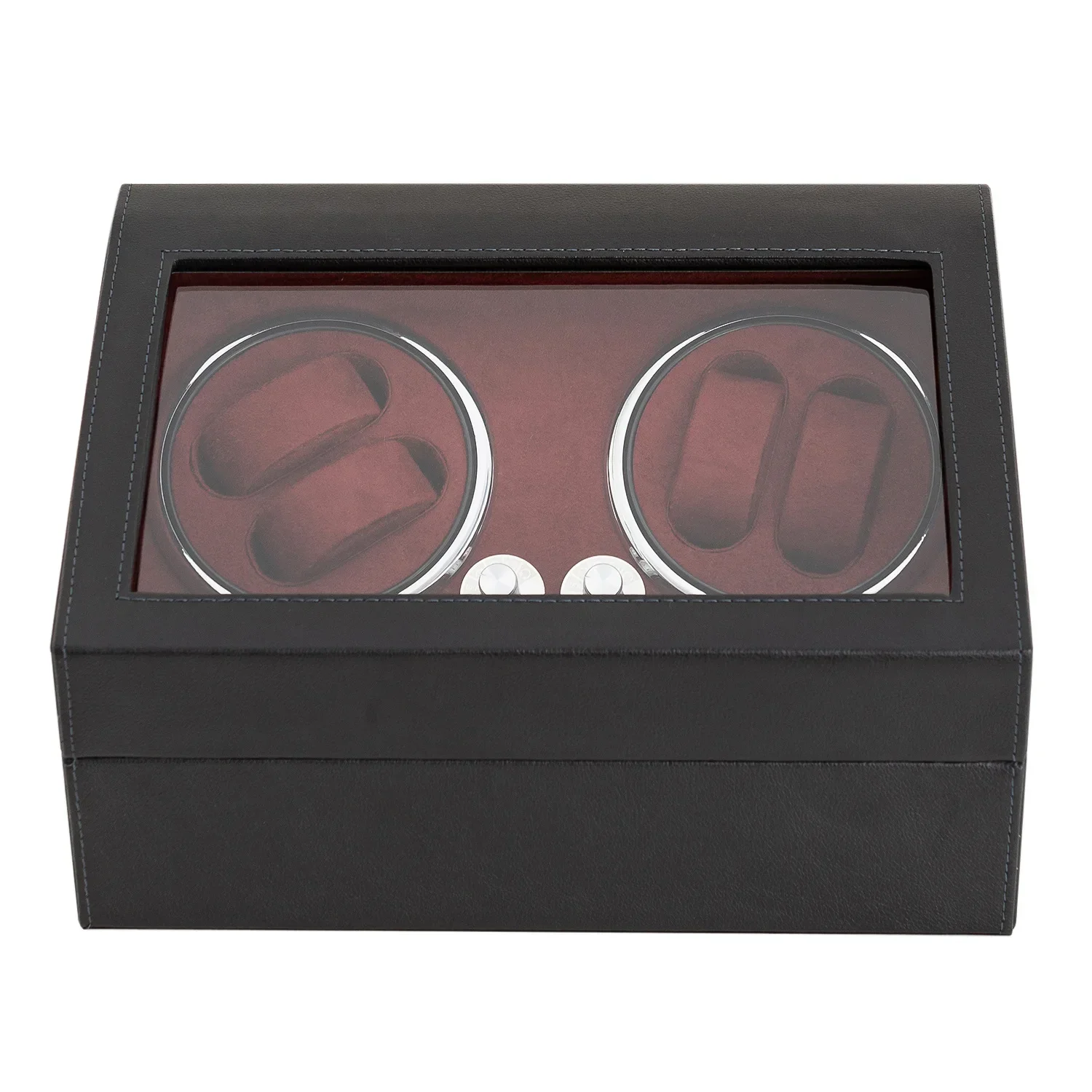 Ultra-Quiet Automatic Watch Winder Box with LED Lighting, Rotating Display for Mechanical Watches, Luxury Organizer Storage Case for Multiple Timepieces, Elegant Gift Choice for Collectors - 图片 11