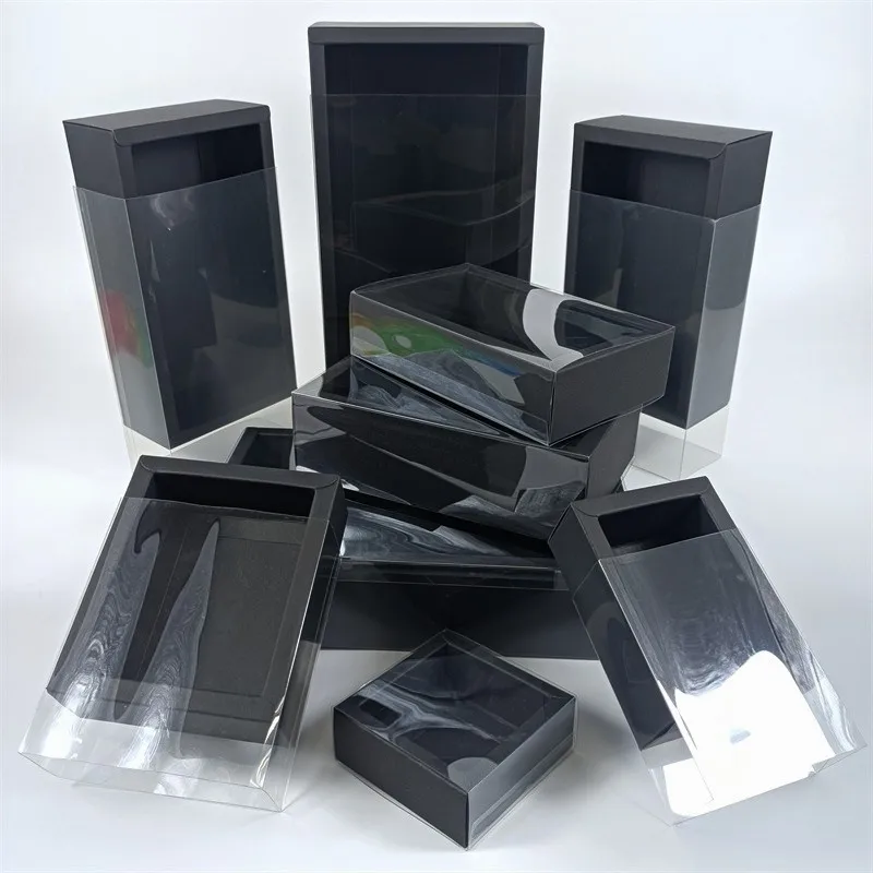 Clear Cake Boxes Birthday Party Gift Organizer, Transparent Dessert Packaging Containers for DIY Baking Tools, Cakes, Cupcakes, Baby Shower Party Decor, and Holiday Gift Presentation Supplies - 图片 2