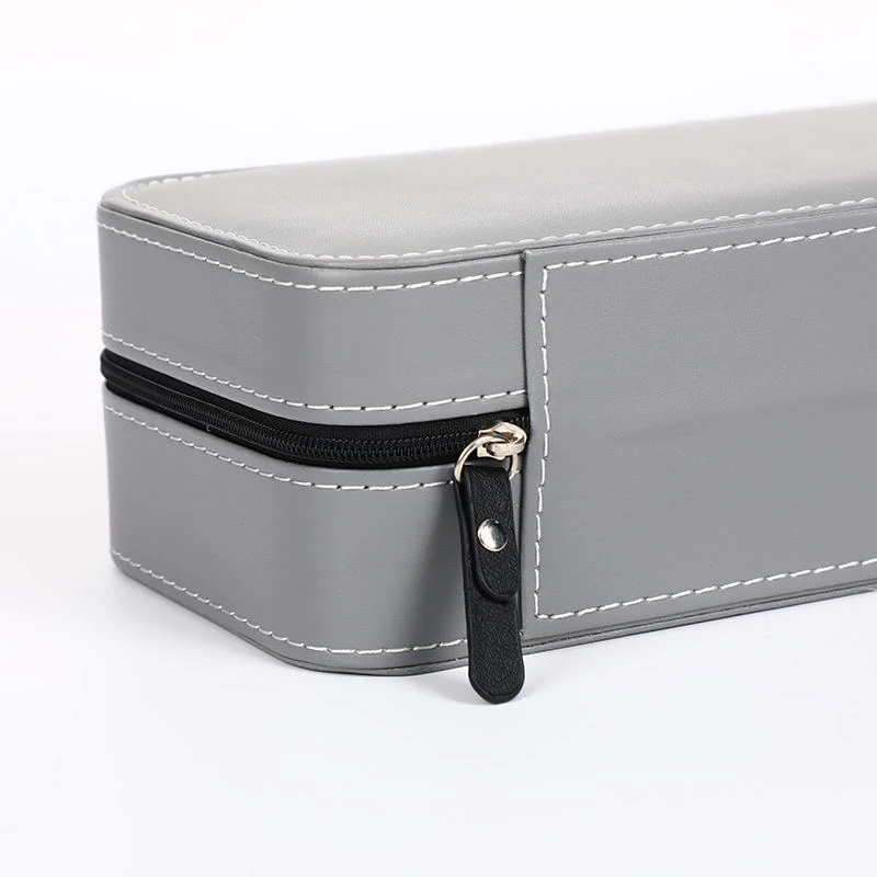 Premium Multifunctional Watch & Bracelet Organizer Suitcase with Zipper, 2/4/6/8/10/12 Slots Portable Travel Case for Men & Women, Soft Velvet Interior, Secure Leatherette Exterior, Display and Storage Box, Stylish Luxury Watch Holder