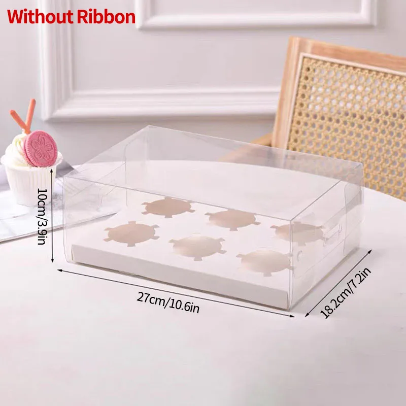 Transparent Cake Packing Box with Handle, High-Capacity Clear Cupcake and Dessert Gift Boxes for Birthday, Wedding, Baby Shower Party Packaging - 图片 17