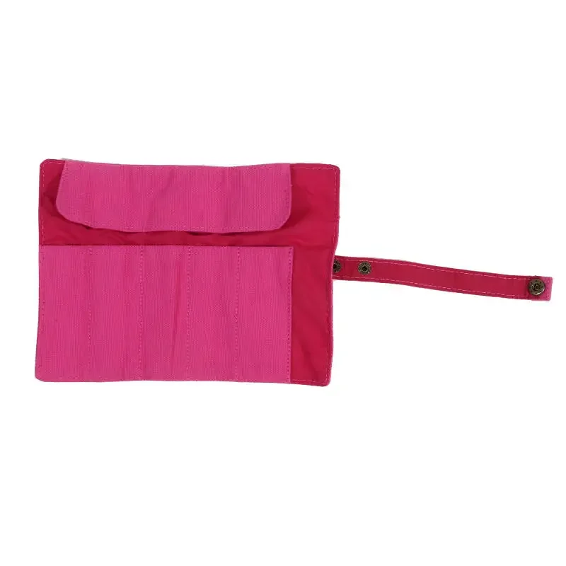 Premium Canvas Watch Band Roll Organizer with 5 Individual Slots, Portable Travel Storage Case for Smart Watches and Straps, Durable Anti-Slip Wristwatch Bag for Secure On-the-Go Protection 41