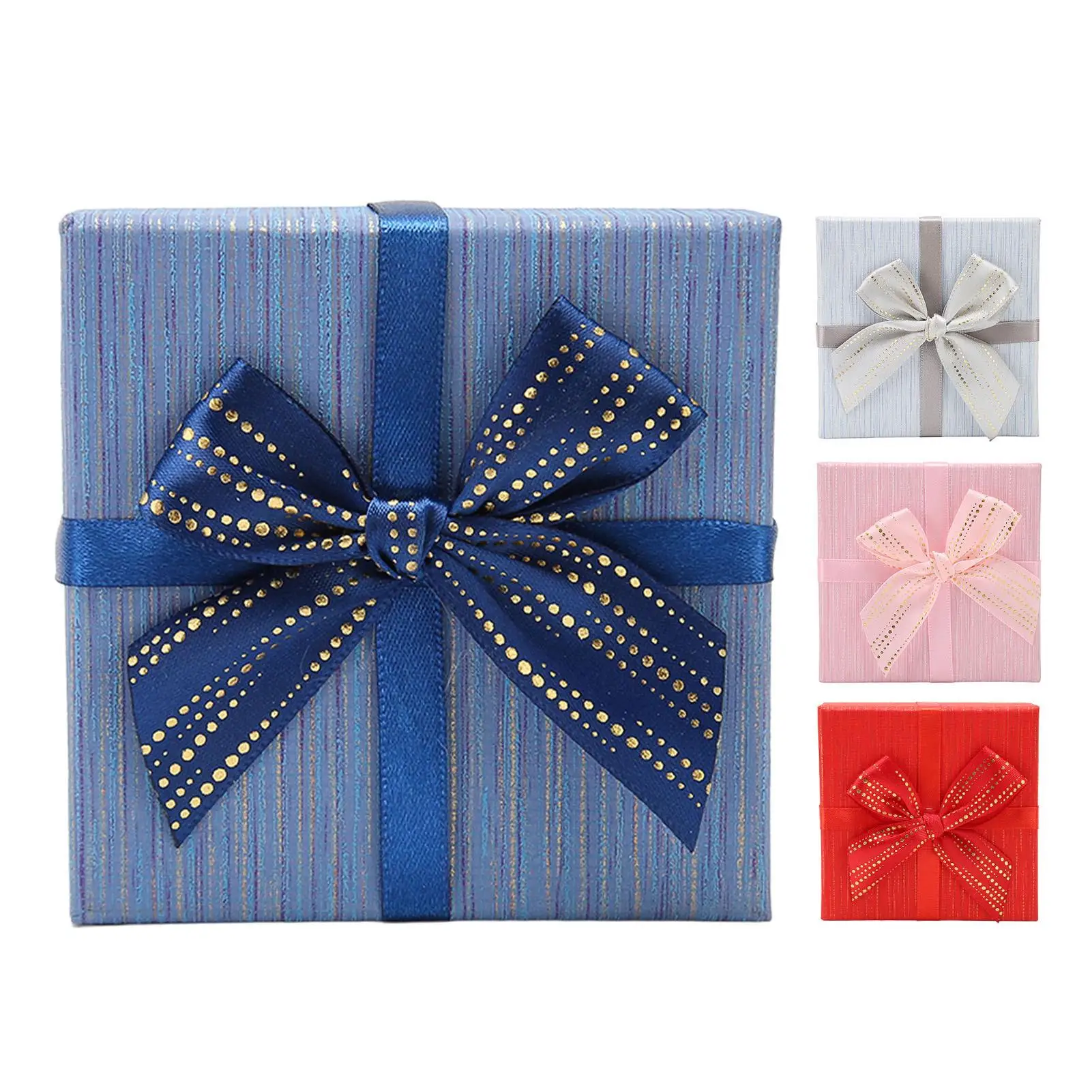 Elegant Gift Boxes with Lids 4Pcs | Decorative Paper Packaging Boxes for Wedding, Birthday, Christmas & Valentine’s Day | Reusable Present Box with Ribbon for Gift Wrapping and Decoration 2