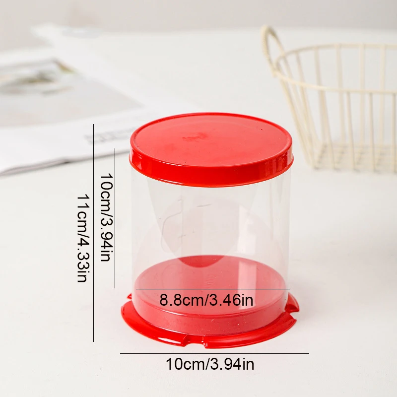 10pcs Transparent Plastic Cupcake Packaging Boxes, Dessert Gift Boxes for Cake, Party, Wedding, Birthday, Baking Decoration Supplies, Reusable Clear PET Containers