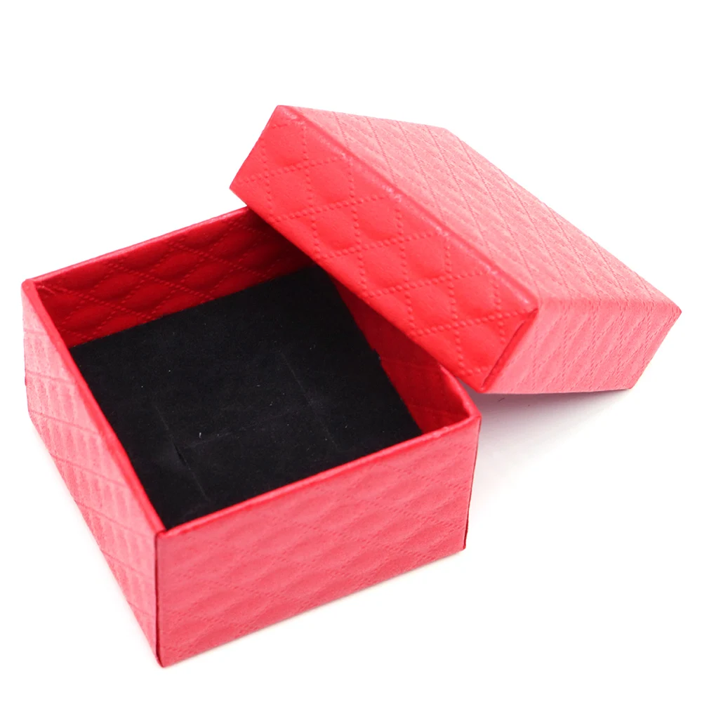 White Jewelry Gift Boxes for Necklace, Earrings, Bracelet, Ring, Brooch, or Keychain – Red Lined Paper Packaging Box for Jewelry Storage or Retail Display, 1/5/10/20PCS Small Wholesale Gift Boxes