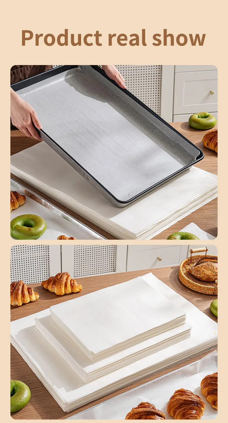 50/100pcs Non-Stick Silicone Baking Paper – Square & Rectangular Greaseproof Sheets for Barbecue, Steaming, Freezing, Cooking, Oven & Kitchen Camping Tools 8