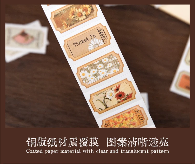 25mm x 2m Vintage Letter Washi Tape, 35cm Pattern Repeat — Retro Decorative Masking Tape for DIY Scrapbooking, Junk Journals, Planner Labeling, Craft Stickers, Gift Wrap and Handmade Stationery Packaging 2