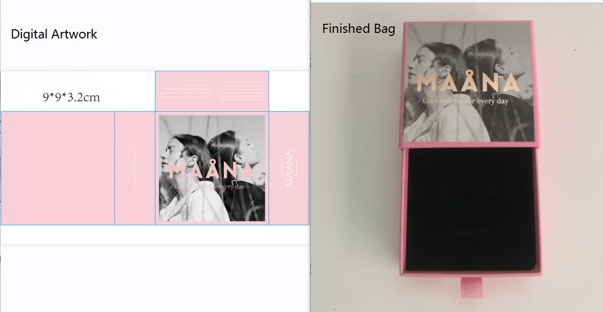 500pcs Custom Luxury Jewelry Packaging Boxes, Sliding Drawer Style Cardboard Gift Box with Logo for Earrings, Necklace, Bracelets, Paper Jewelry Case for Brand Presentation and Personalized Gift Packaging