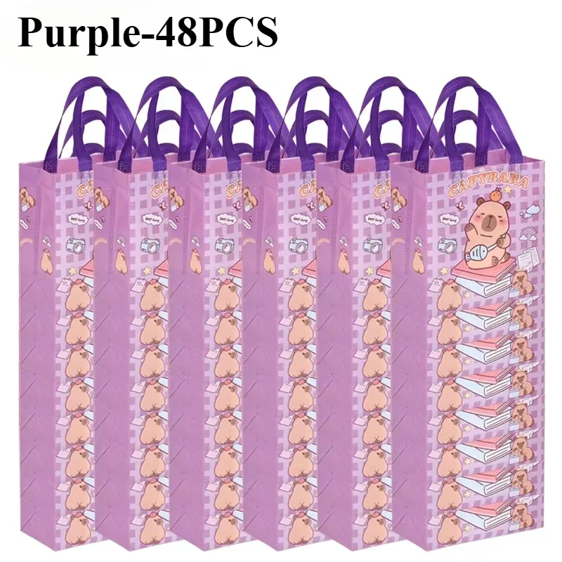 New Capybara Non-Woven Tote Bags, Reusable Waterproof Shopping and Gift Bags for Kids, Parties, Snacks, Small Gifts, and Daily Use, Foldable, Durable, Factory Direct Supply - 图片 14