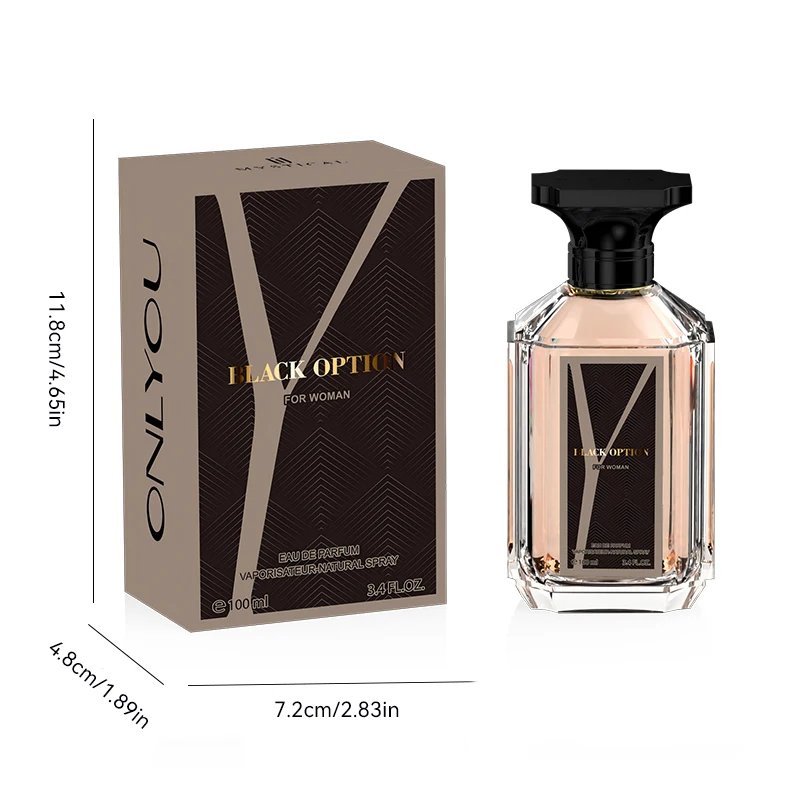 Luxury Empty Perfume Bottle with Gift Box – 100ml Thick Glass Refillable Container, Alloy & ABS Cap, Rigid Paperboard Box with Velvet Lining, Factory Direct Wholesale Packaging for Perfume & Cologne - 图片 3