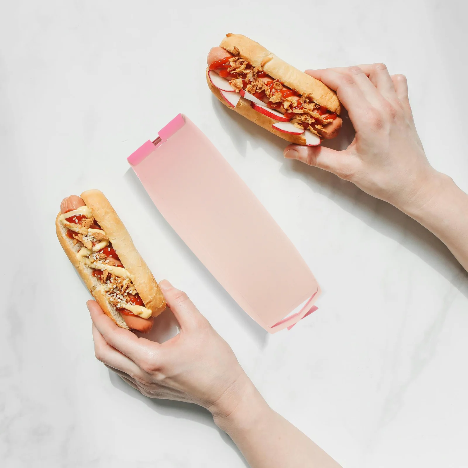 100pcs Disposable Paper Hot Dog Boxes, Takeout Snack Containers for Sausages, Fast Food, Party Catering, and Restaurant Food Service 4