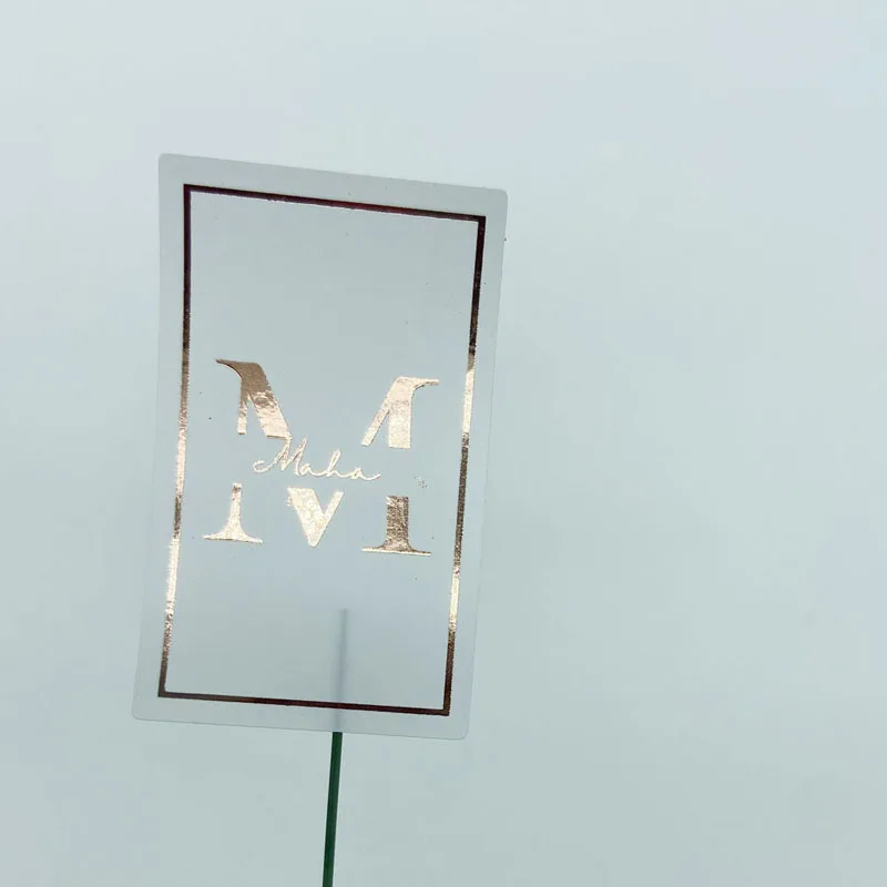 Personalized Metallic Gold Foil Stickers – Custom Printed Wedding Labels, Baptism Party Tags, Birthday Favor Decals, Baby Shower Seals, Transparent Adhesive Logos with Your Own Design, 100pcs 4–6CM