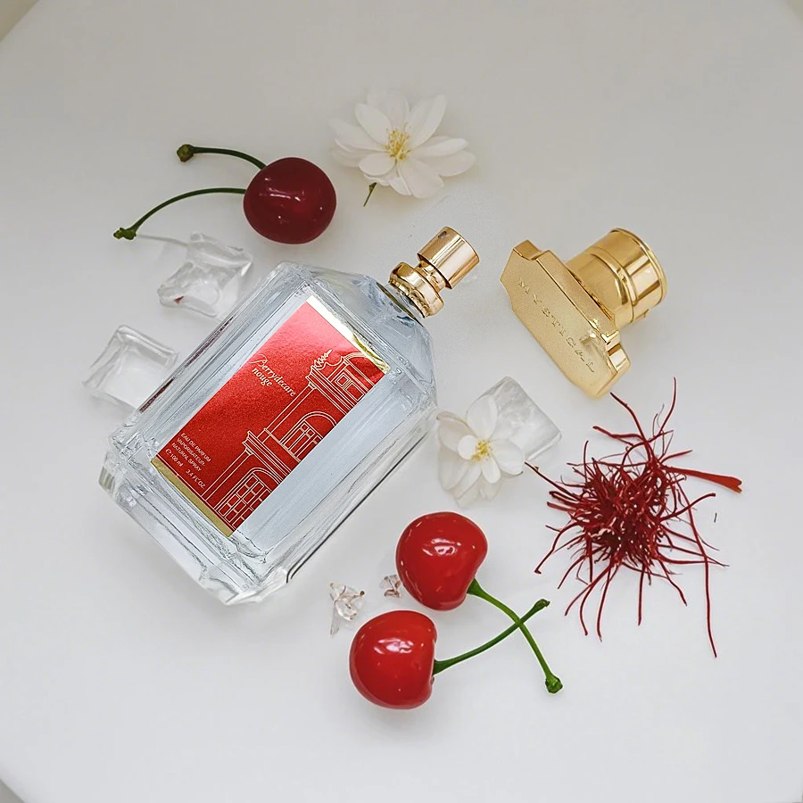 100ml Glass Perfume Bottle with Elegant Gift Box, Refillable Spray Atomizer for Women’s Bacc R.oug 540 Inspired Fragrance, Oriental Woody Saffron Container, Travel Cosmetic Bottle, DIY Fragrance Sub-Bottle - 图片 5