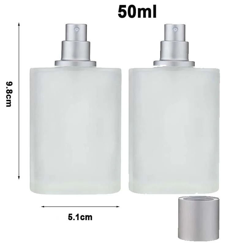 30ML/50ML Frosted Glass Perfume Bottle Atomizer, Refillable Empty Fine Mist Spray Container for Fragrance, Cologne, Essential Oils – Durable Portable 香水瓶 Reusable Travel Spray Bottle - 图片 8