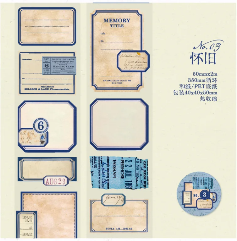 2m Decorative Washi Tape Roll for Scrapbooking, Stickers & Label Markers, Adhesive DIY Journal Tape for Diary Album & Crafts, Handmade Decorative Masking Tape for Junk Journal and Art Projects 10