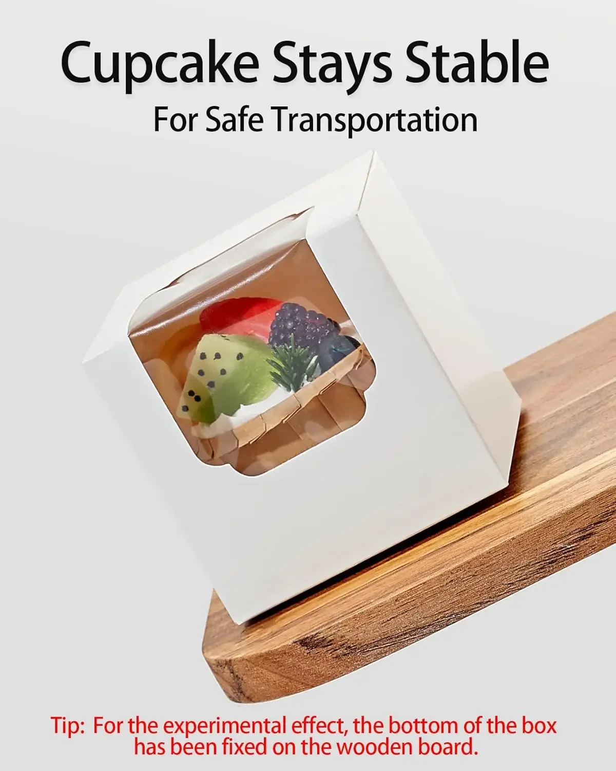 10/20/30pcs Single Cupcake Boxes with Insert and Clear Window, Foldable Paper Muffin Containers for Parties, Weddings, Birthdays, Baby Showers, Individual Dessert Packaging 1