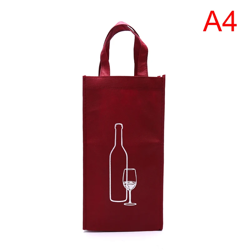 Creative Paper Gift Bags for Red Wine Bottles with String Handle, Reusable Durable Wine Bottle Packaging Bags, Elegant Party, Birthday, Wedding, Holiday Gift Packaging, Black/Red Color - 图片 10