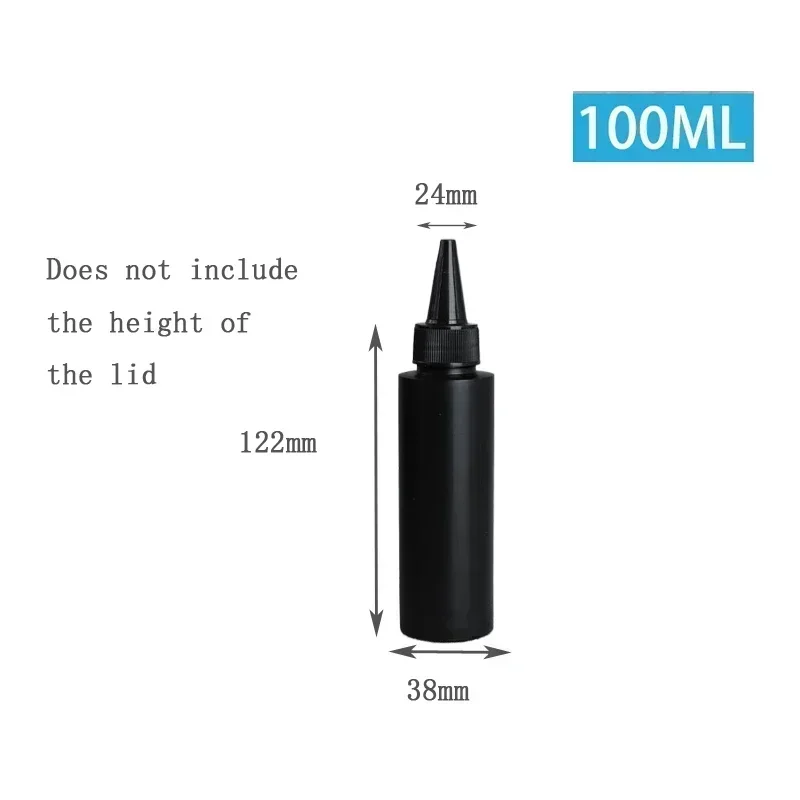 10pcs HDPE Black Plastic Squeeze Bottles with Caps – 30ml to 500ml Refillable Containers for Glue, Oil, Pigment, and DIY Liquids, Reusable Portable Bottles for Crafts, Kitchen, and Small Business Packaging - 图片 14